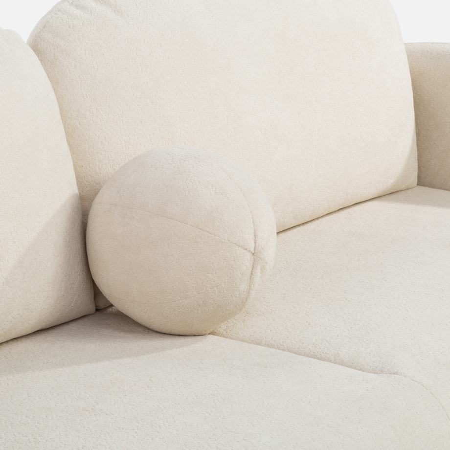 Sofa 3 osobowa rozkładana z pojemnikiem ROMA beżowa - 7