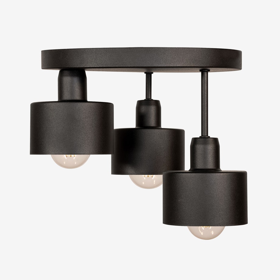 Lampa sufitowa czarna BARI 3 - 2