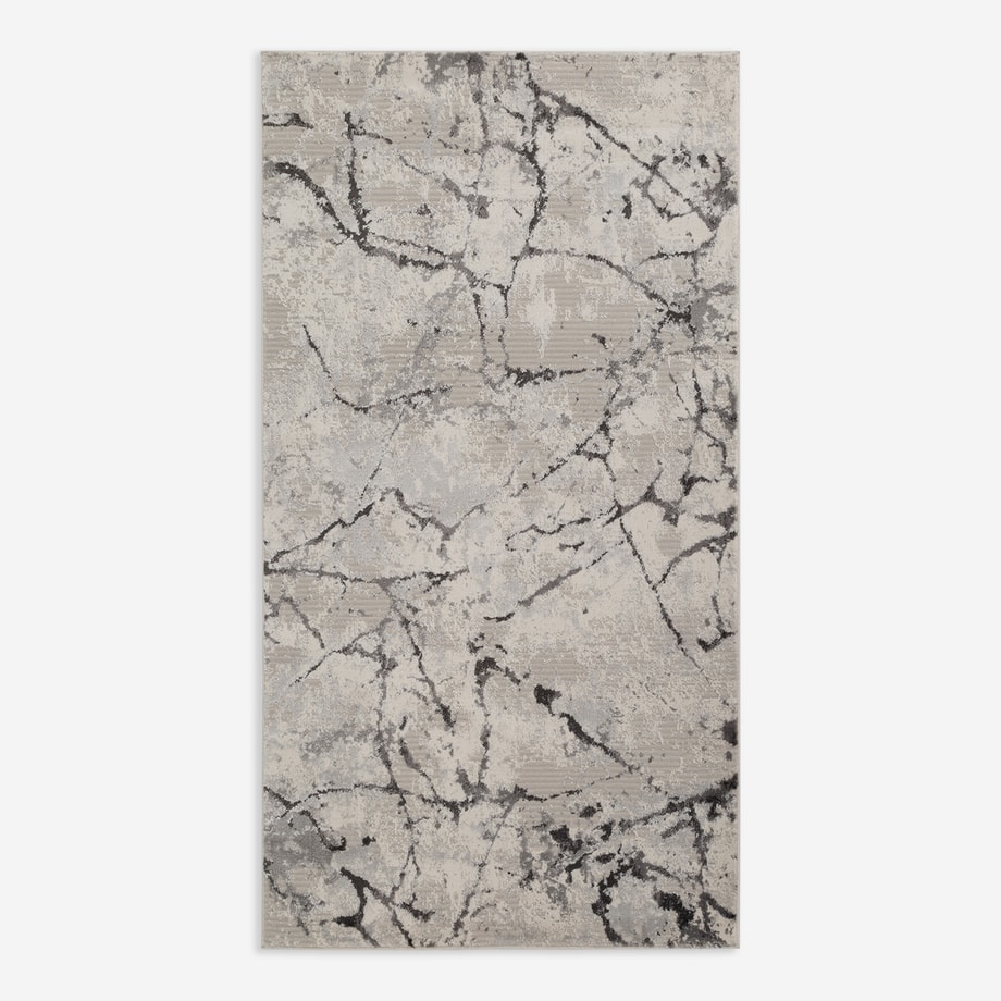 Dywan nowoczesny szary BRONTE 80x150 cm - 1
