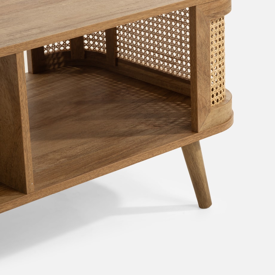 Ława z półkami boho FABLA - 10