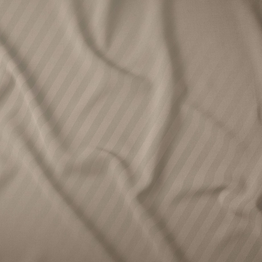 Pościel bawełniana adamaszek taupe PURE 220x200 cm - 3