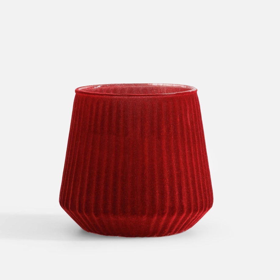Świecznik na tealight, czerwony, 11 cm - 1