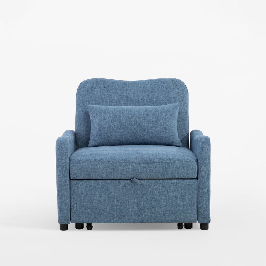 Sofa rozkładana 1-osobowa niebieska KLANNE - 7