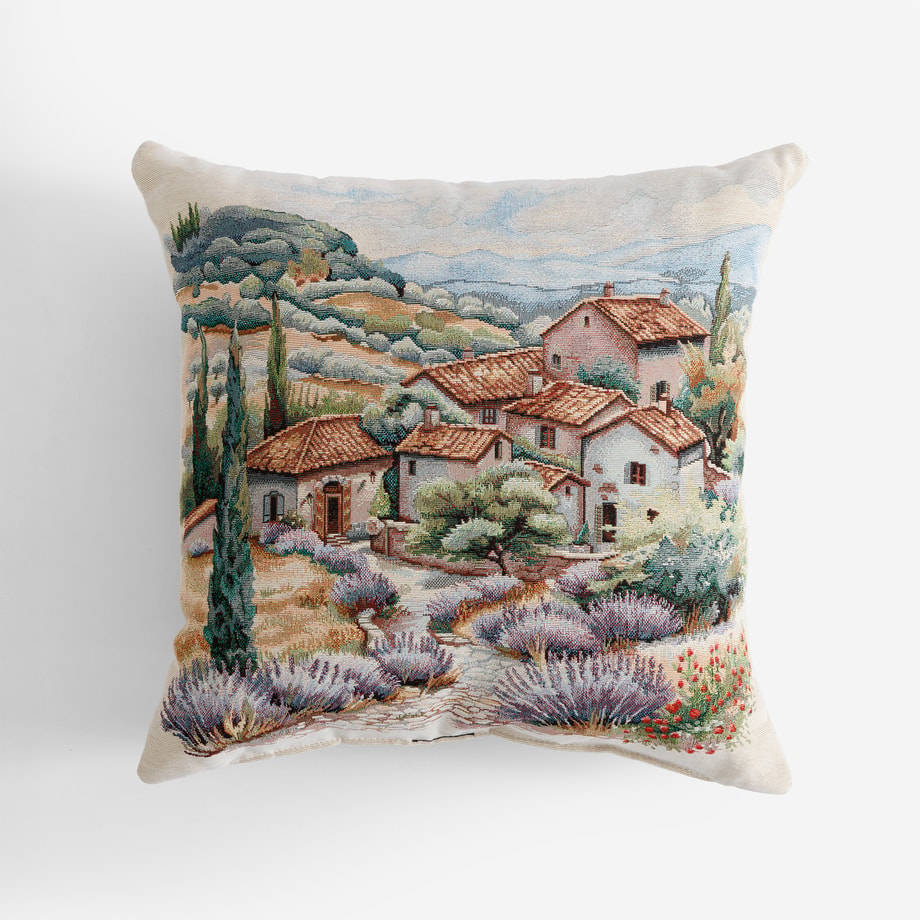 Poduszka gobelinowa PRATO PEJZAŻ, 45x45 cm - 1