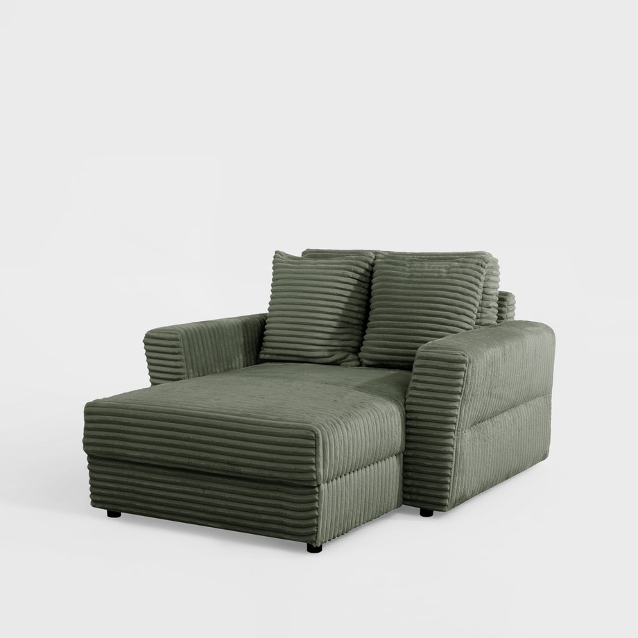 Fotel loveseat zielony NOEMI - 1