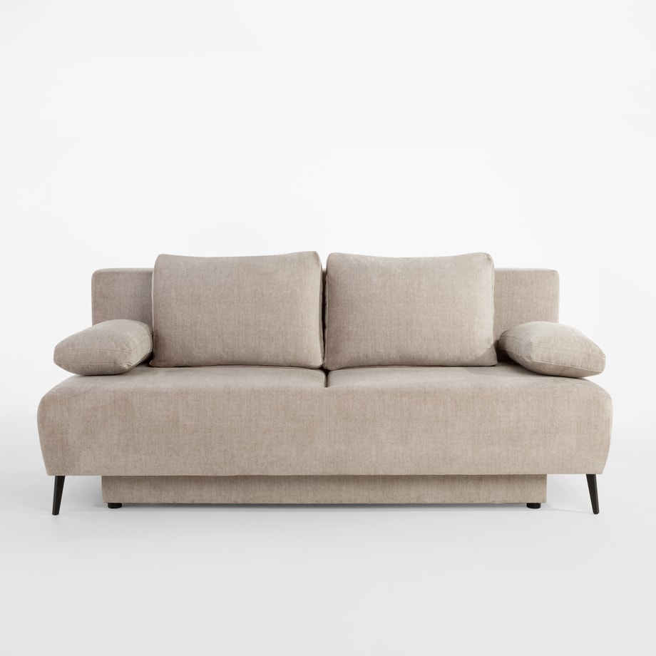 Sofa trzyosobowa beżowa DARWIN - 1