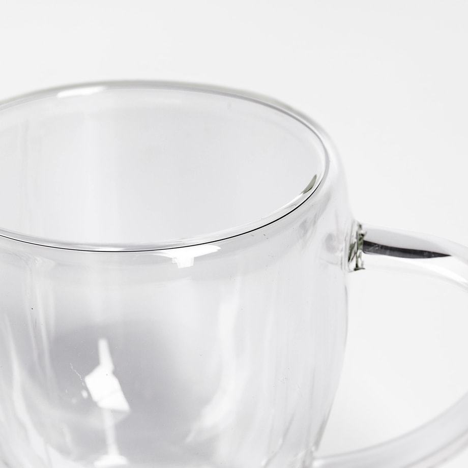 Zestaw 2 szklanek termicznych z podwójną ścianką 300 ml - 4