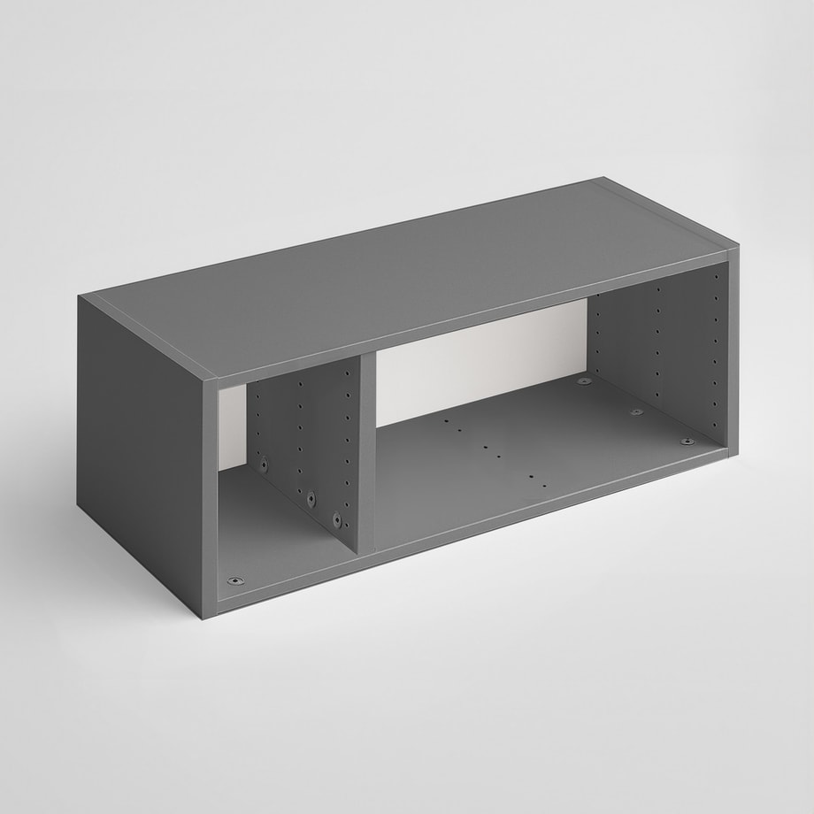 Korpus nadstawny szafy 150x48x53,5 cm ADBOX II szary - 1