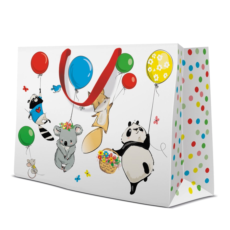 Torba prezentowa ANIMALS PARTY HORIZONTAL 33,5x26,5 cm - 1