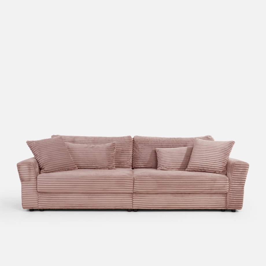 Sofa rozkładana 4-osobowa NOEMI pudrowy róż - 1