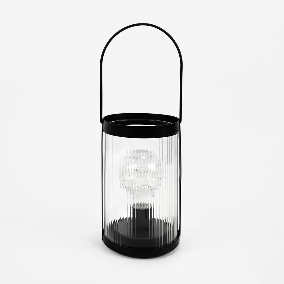 Lampa dekoracyjna z uchwytem LED czarna 10,5x15,8 cm - 1