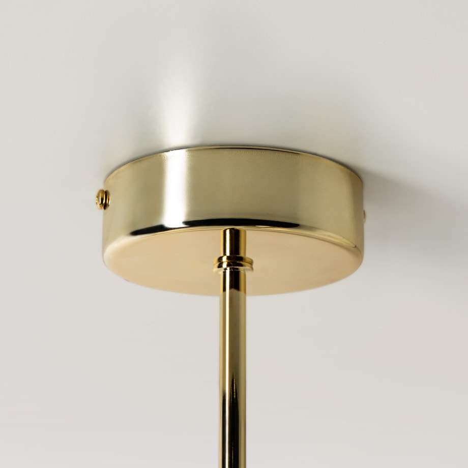Lampa sufitowa 4 owalne klosze złota MILO 68x30 cm - 6
