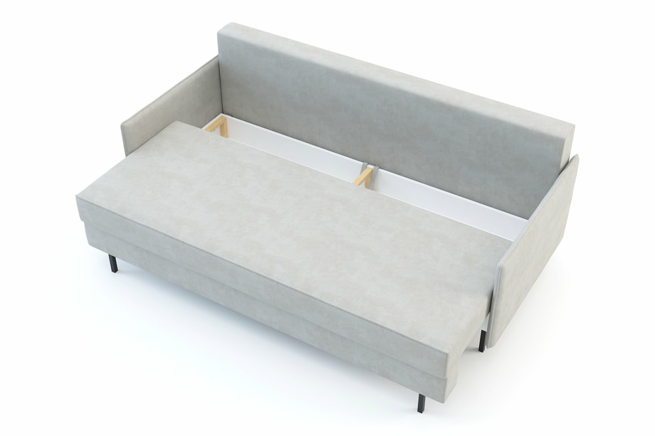 Sofa rozkładana jasnobeżowa NELLY - 5