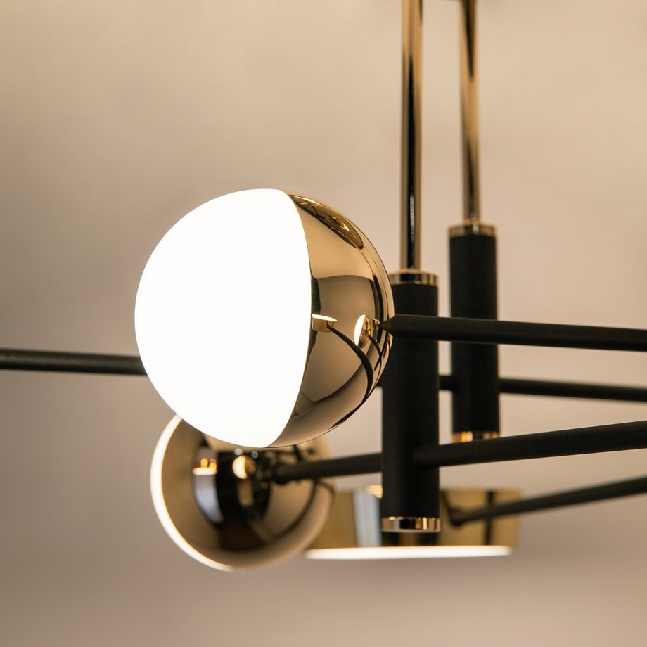 Lampa sufitowa LED LARA czarno-złota - 4