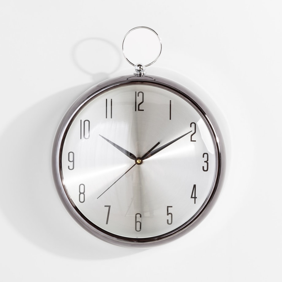 Zegar na ścianę antracytowy 35 cm - 1