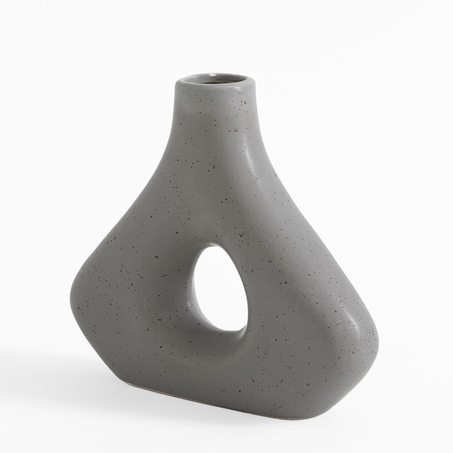 Wazon geometryczny szary 20 cm - 2