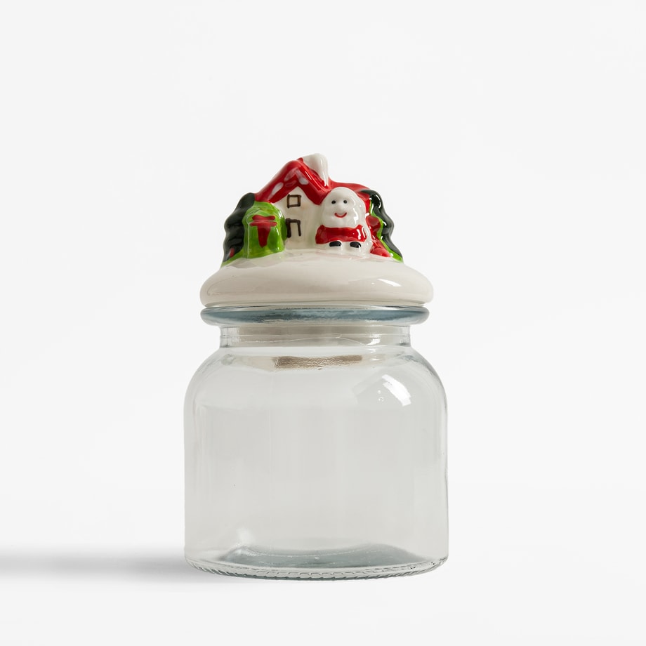 Pojemnik szklany DOMEK 650 ml - 1