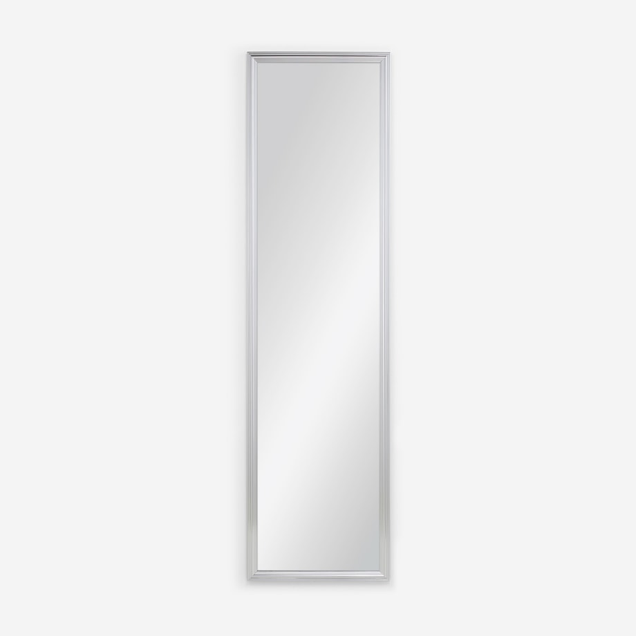 Lustro wiszące 30x120 cm srebrne - 1