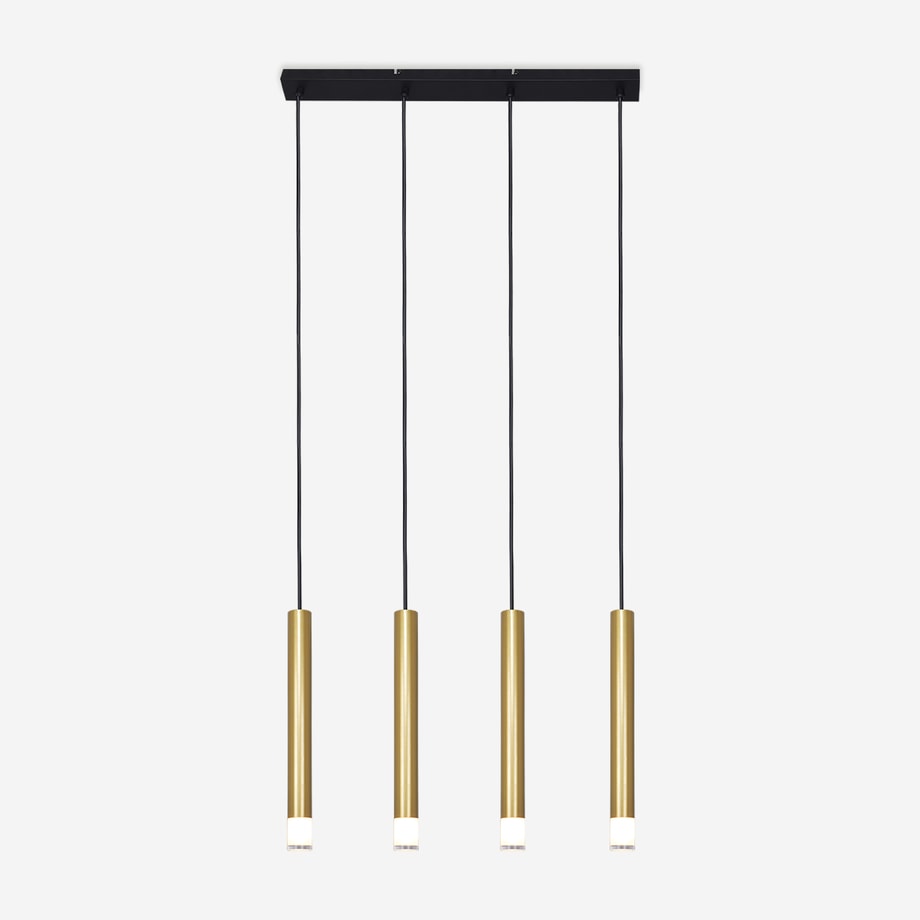 Lampa wisząca listwa czarno-złota VELIC - 1