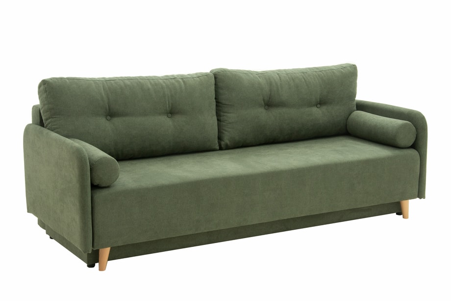 Sofa rozkładana 3-osobowa zielona TAMPA - 3
