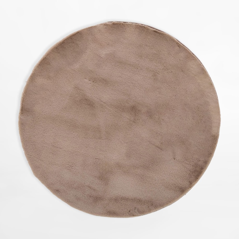 Dywan okrągły RABBIT, taupe, 120 cm - 1