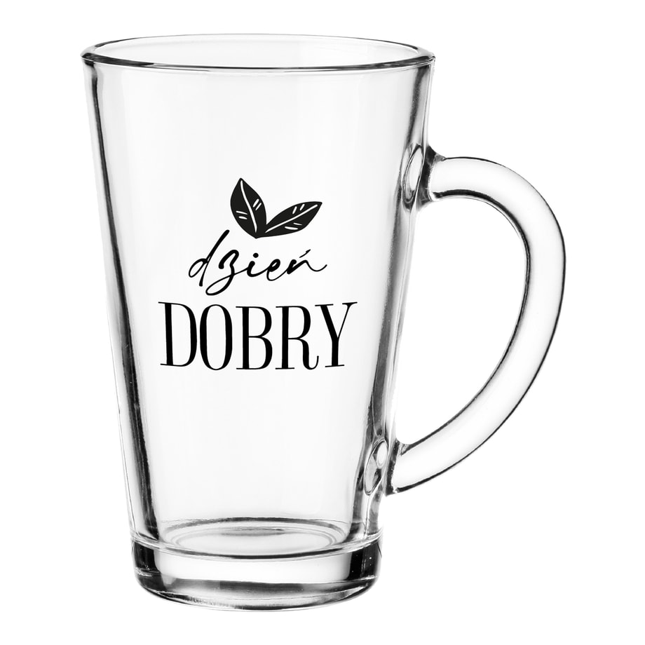 Kubek szklany z uchem IWO 300 ml - 1