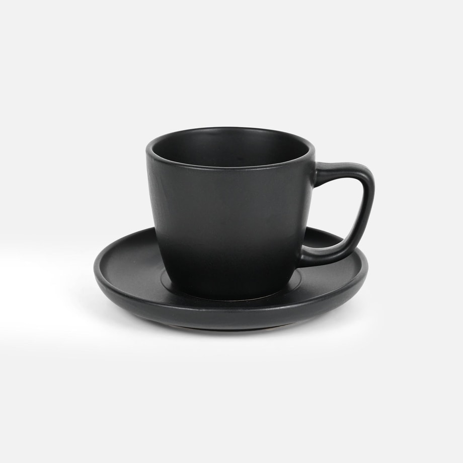 Filiżanka ze spodkiem ceramiczna ALMA 90 ml - 1