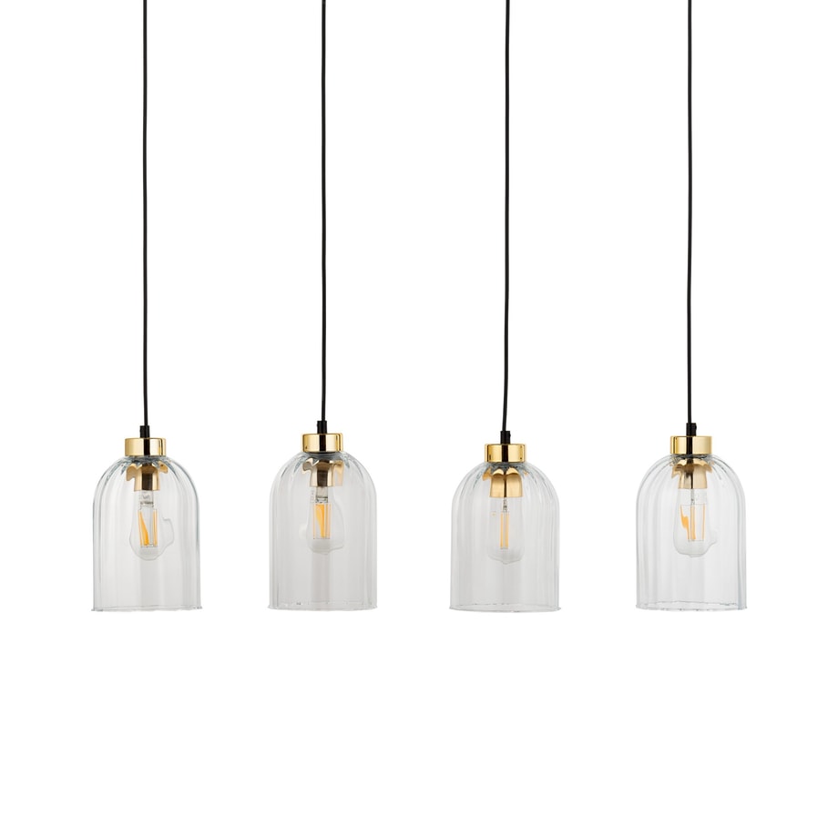 Lampa wisząca listwa 4 klosze transparent SATIPO 4 - 6