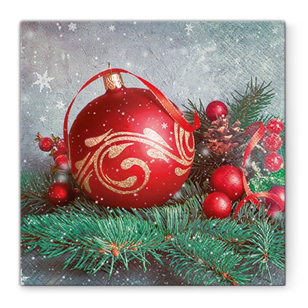 Serwetki BAUBLE ON TWIG 20 szt. - 1