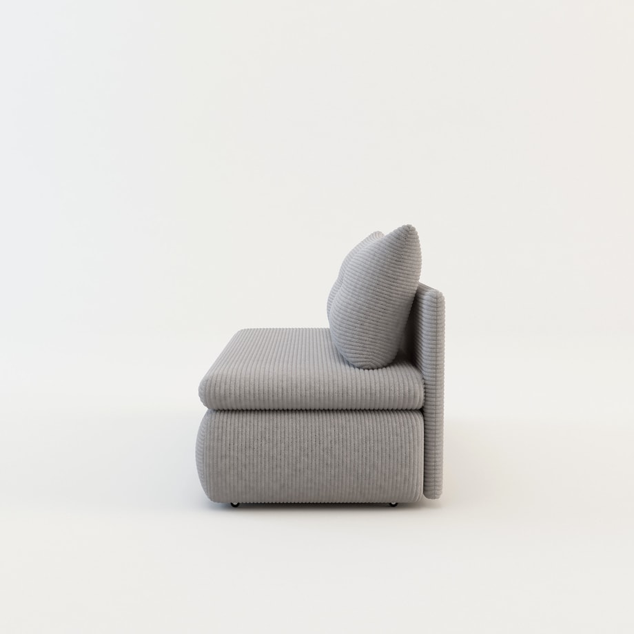 Sofa rozkładana 2-osobowa szara ELIAS II - 3