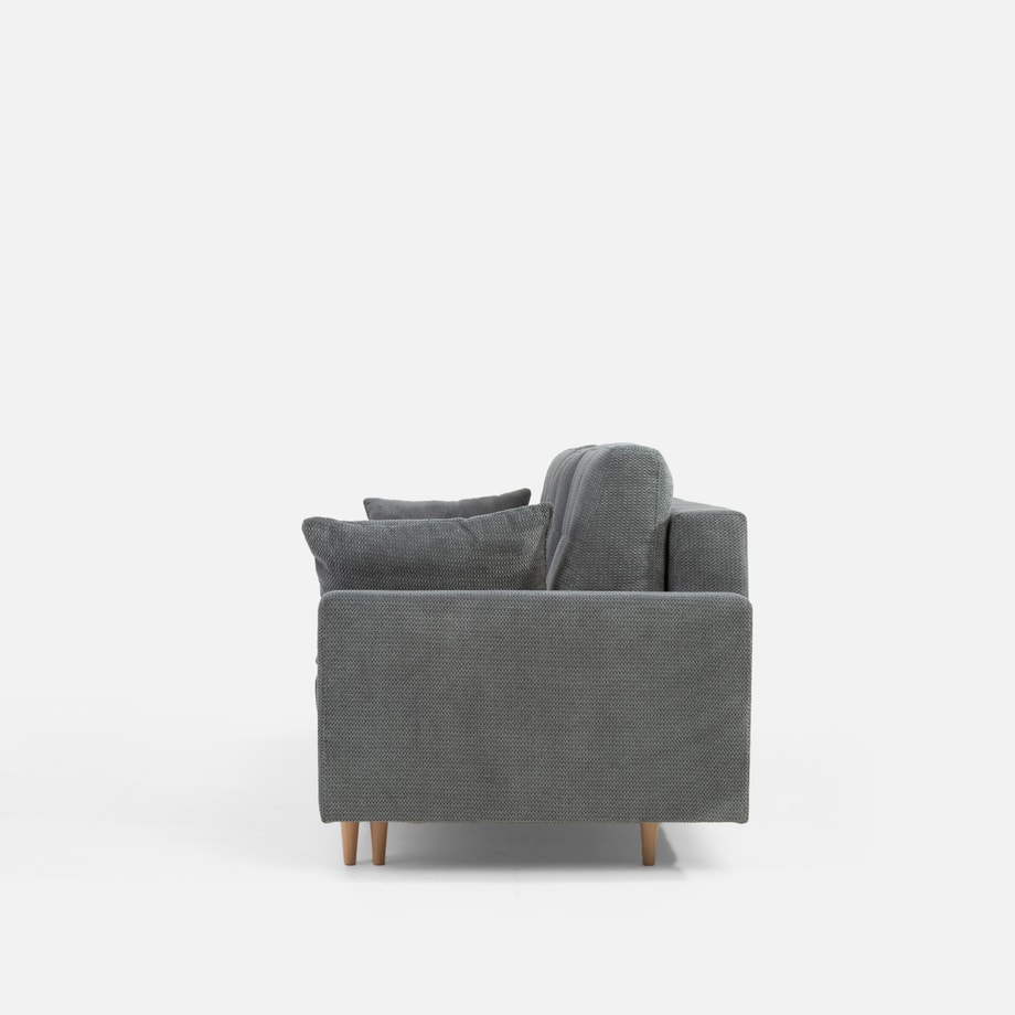 Sofa rozkładana szara AURA - 6