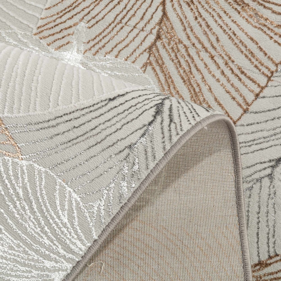 Dywan nowoczesny w liście, 80x150 cm - 3