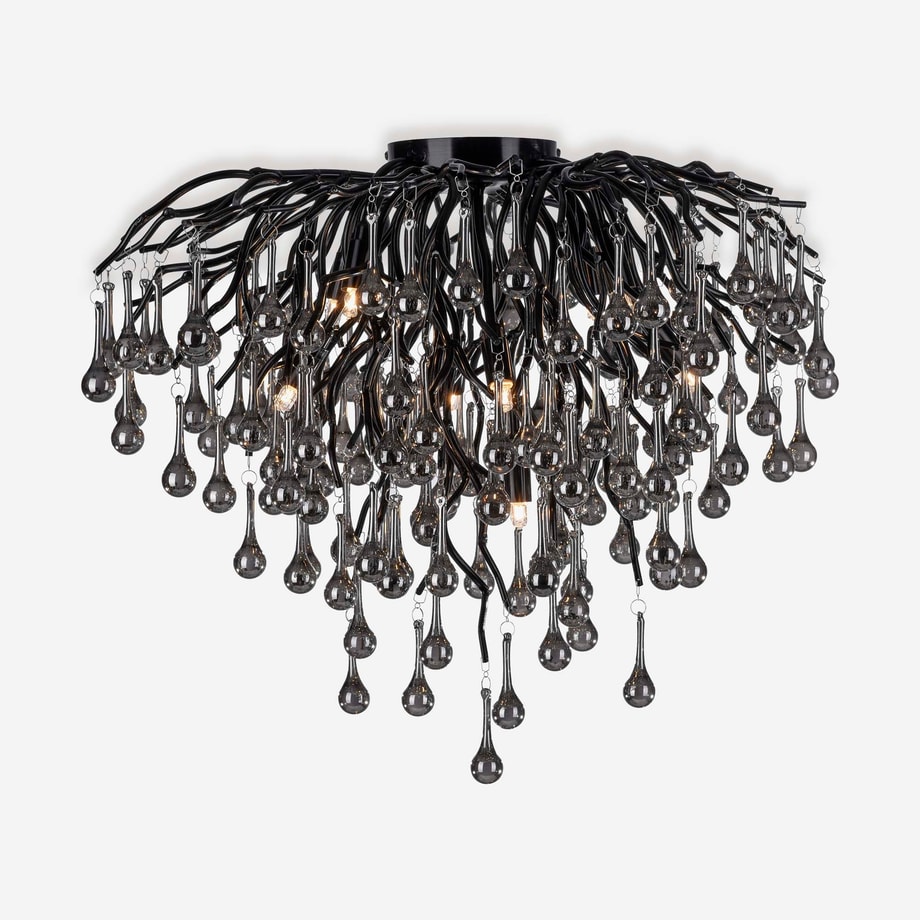 Lampa sufitowa czarna ICICLE fi 50 cm - 1