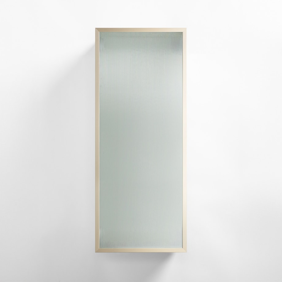 Bok przeszklony ALFRAME 32,5x77 cm szampański - 1