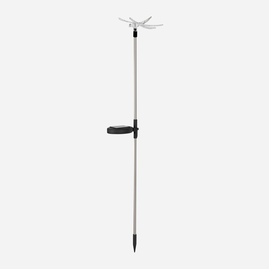 Lampa outdoorowa solarna LED IP44 srebrna WAŻKA - 1