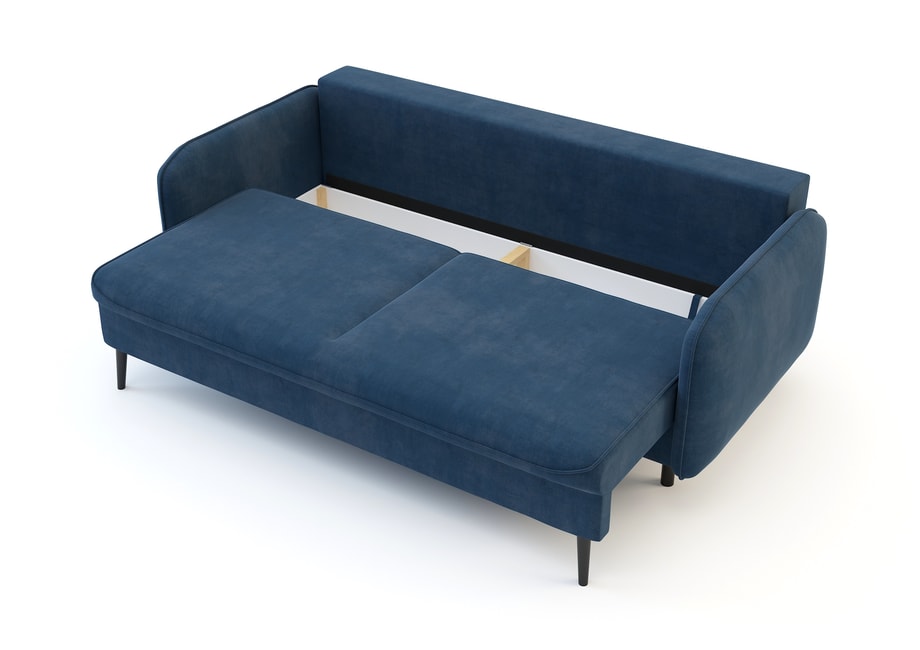 Sofa granatowa VAMOS nóżki czarne - 5
