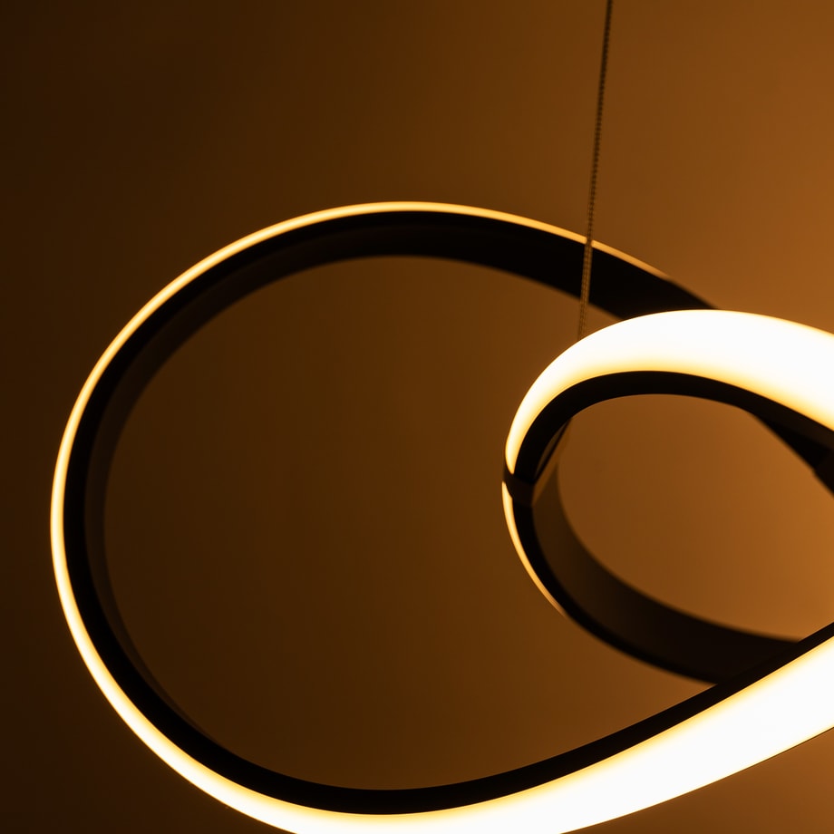 Lampa wisząca LED INDIGO czarno-złota - 6