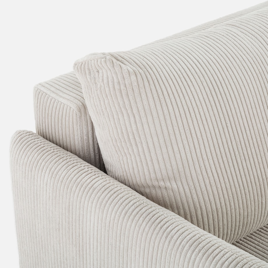 Sofa sztruksowa jasnobeżowa SORRENTO NEW - 7