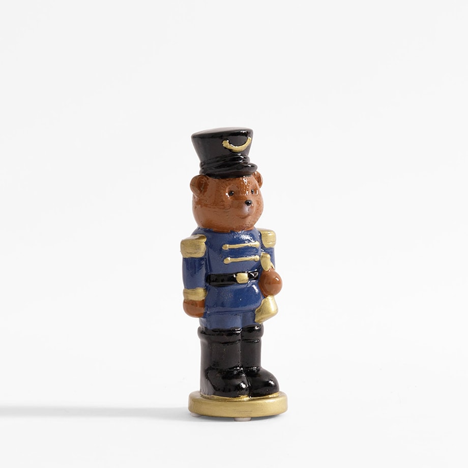 Figurka dekoracyjna miś z trąbką 14,4 cm - 1