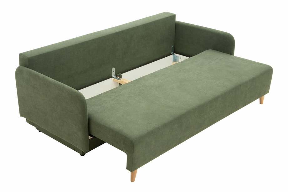 Sofa rozkładana 3-osobowa zielona TAMPA - 7