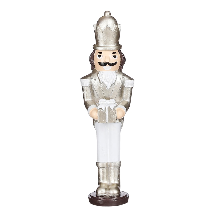 Figurka świąteczna DZIADEK DO ORZECHÓW złota MIX 21 cm - 1