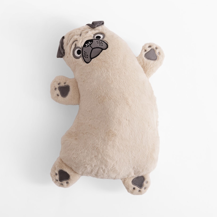 Poduszka przytulanka mops HUGGIE 50x33 cm - 1