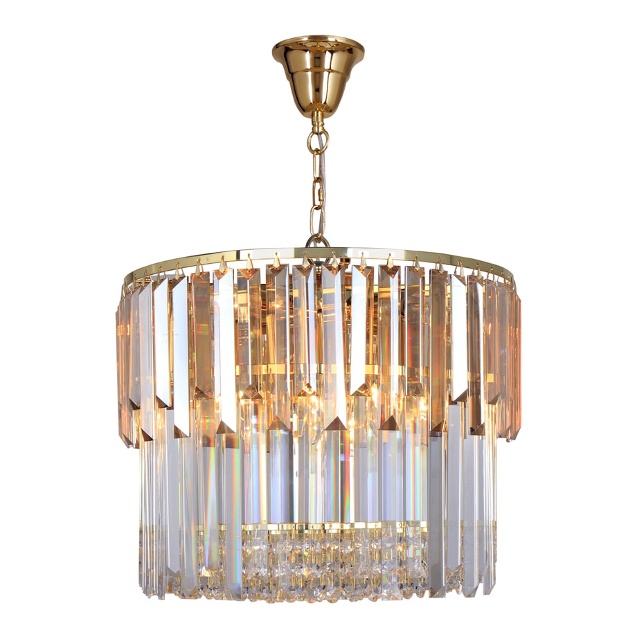 Lampa wisząca glamour złota CAMILLE 40 cm - 1