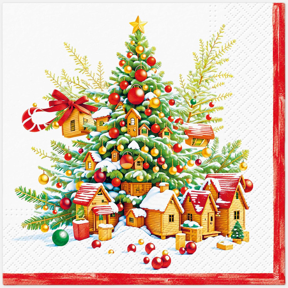 Serwetki świąteczne FESTIVE JOY TREE 20 szt. - 1