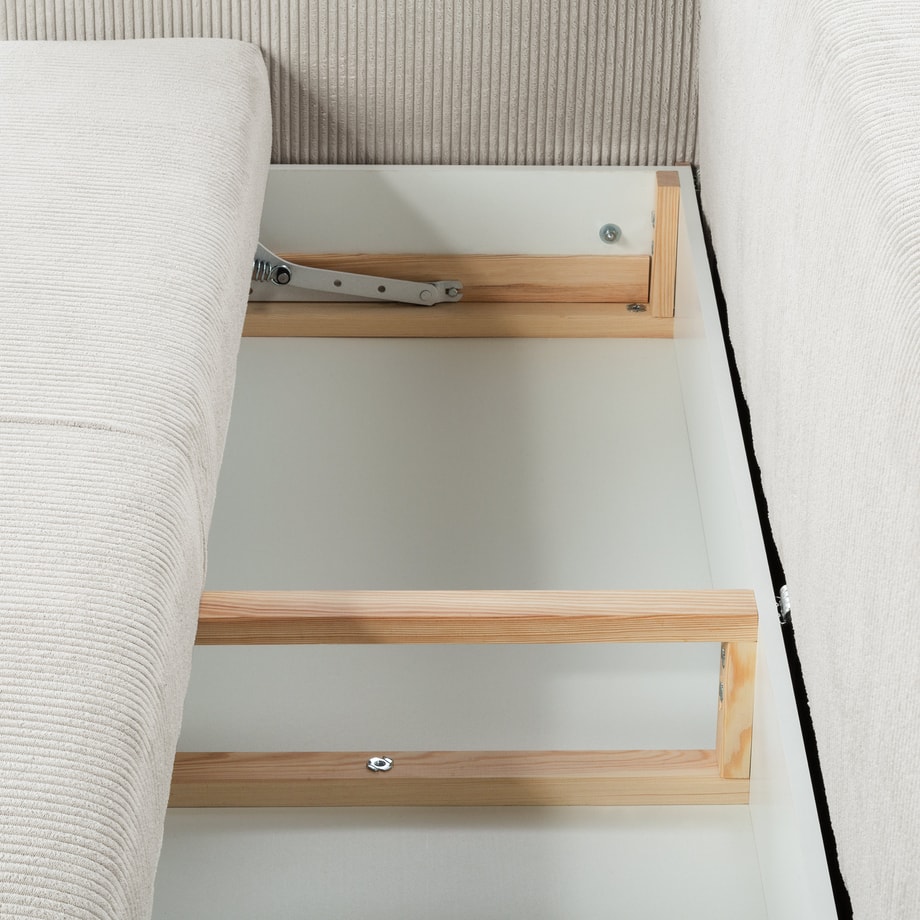 Sofa sztruksowa jasnobeżowa SORRENTO NEW - 6