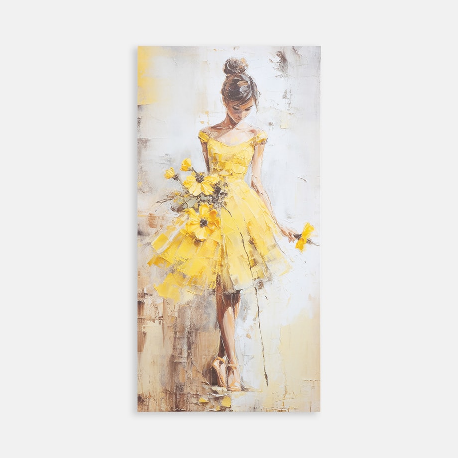 Obraz na płótnie BATELNICA żółty, 40x80 cm - 1