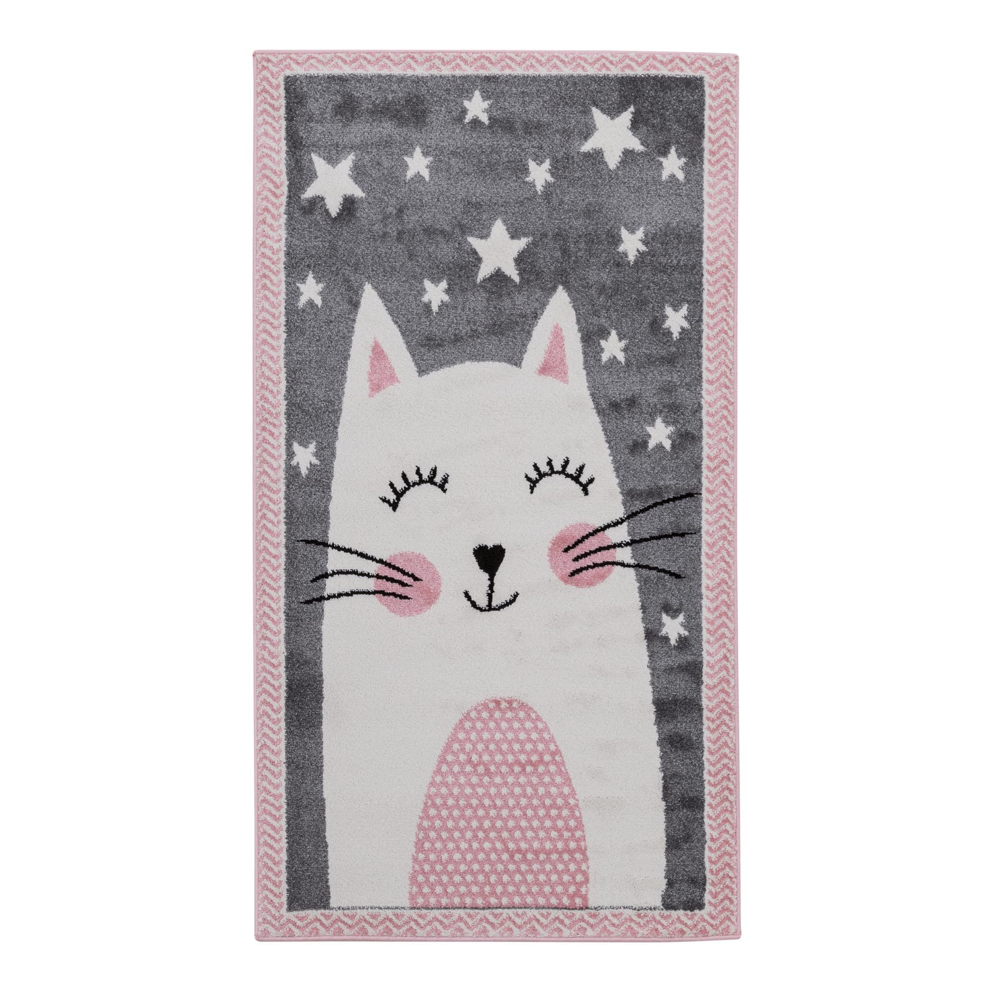 Dywan Szary, Kotek Happy 80x150 cm