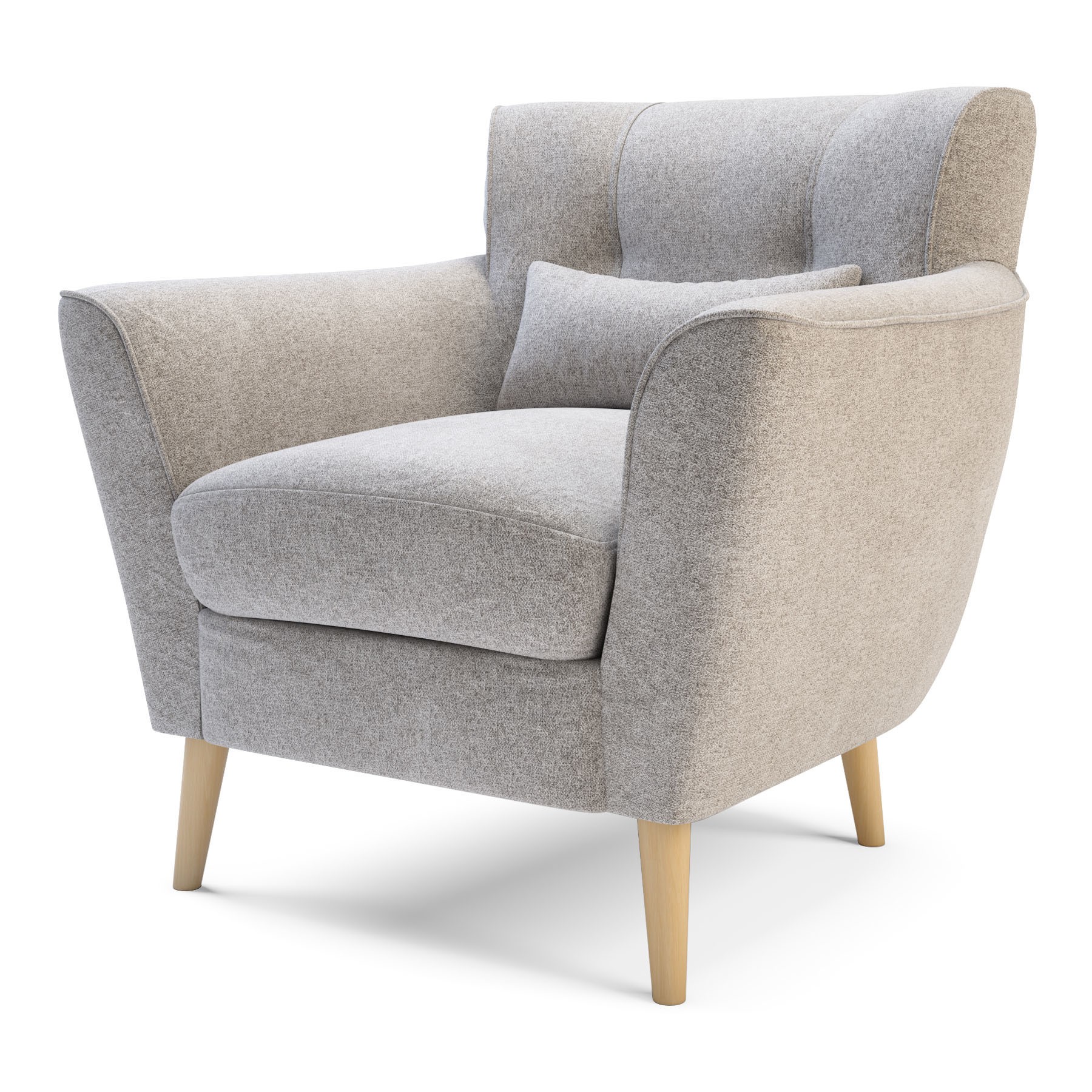 Fotel Wypoczynkowy Szary Teddy