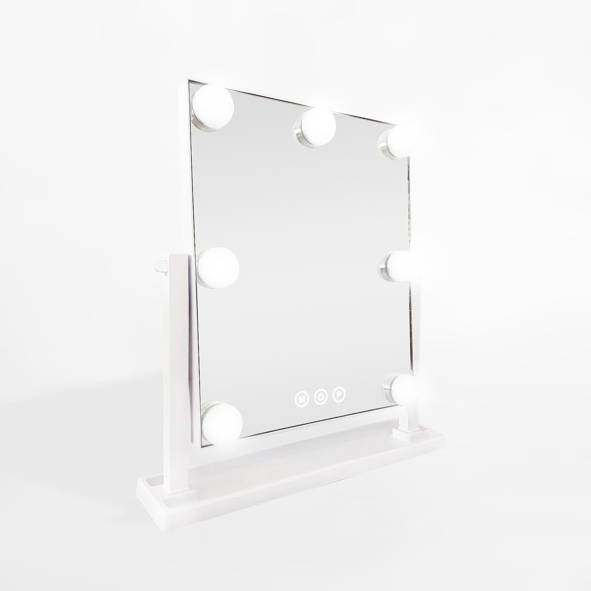 Lustro Prostokątne z Oświetleniem Led Białe 32x8x35 cm