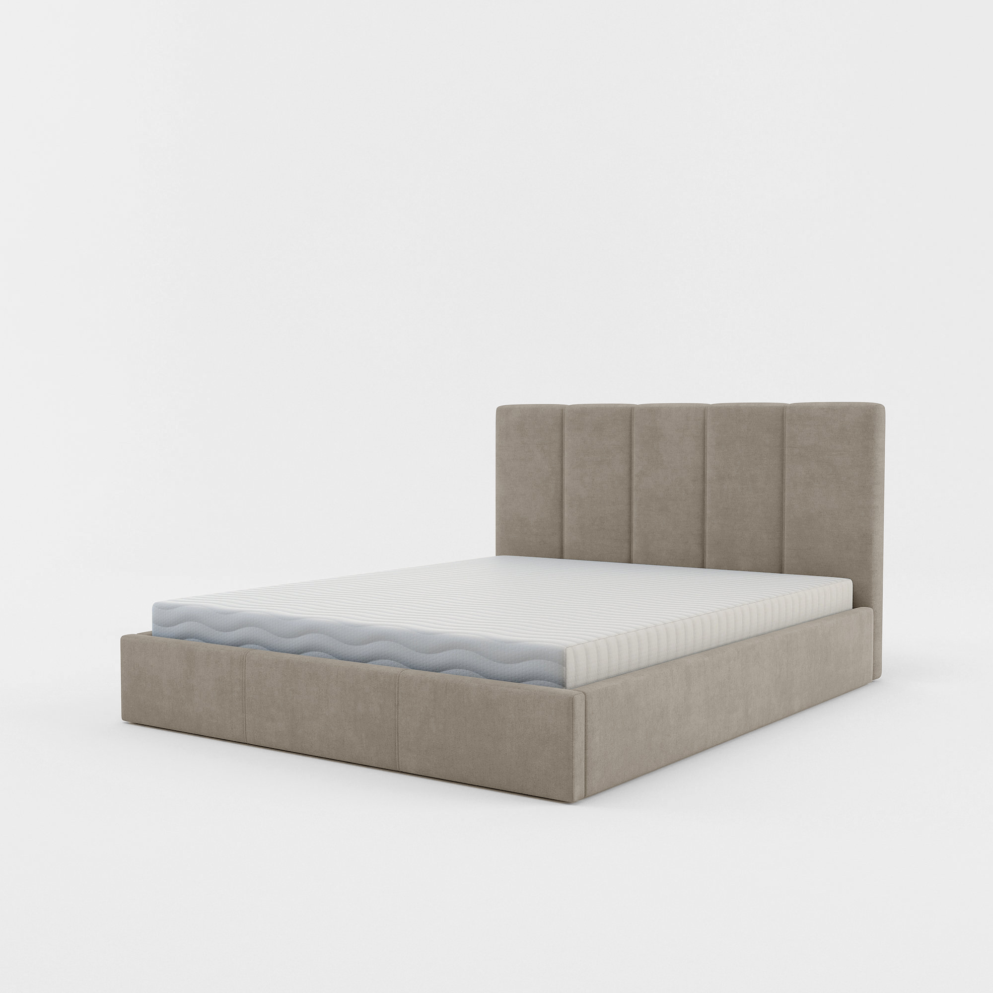 Łóżko Welurowe Rock 140x200 cm